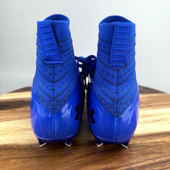 Under Armour Highlight 2 Men\'s Size 10.5 MC Knit Royal Blue Football Cleats NEW main image 2